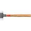 Soft-faced hammer with wooden handle dead blow 22mm